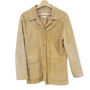 Eddie Bauer Tan Leather Jacket